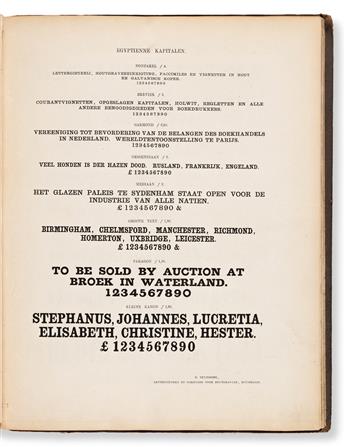 [SPECIMEN BOOK — N. TETTERODE]. Proeve van Letteren, van N. Tetterode, Lettergieter te Amsterdam, Tweed Gedeelte (Second Section). Rott